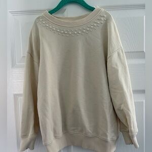 Girls Zara Pearl Sweatshirt